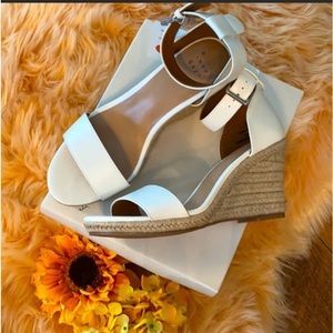 Sz 9 Lola Espadrille Wedge Sandals W/ Buckle